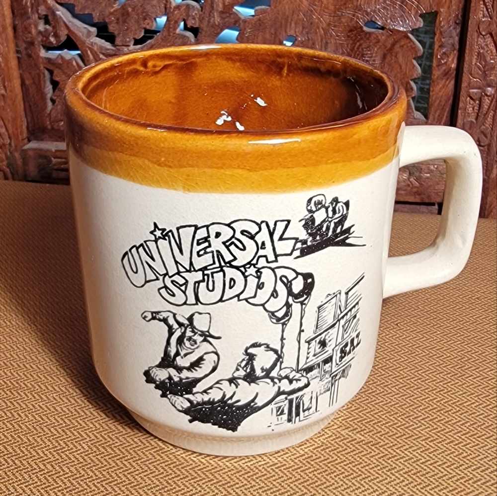 Vintage Universal Studios Western Film Scene Mug